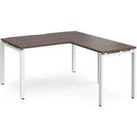 Click to view product details and reviews for Bench Desk Add On Return Desk 1400mm Walnut Tops With White Frames Adapt. Click to view product details and reviews for Bench Desk Add On Return Desk 1400mm Walnut Tops With White Frames Adapt.