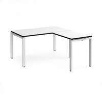 Click to view product details and reviews for Adapt Desk 1400mm X 800mm With 800mm Return Desk White Frame White Top Black Edge. Click to view product details and reviews for Adapt Desk 1400mm X 800mm With 800mm Return Desk White Frame White Top Black Edge.