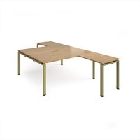 Click to view product details and reviews for Adapt Back To Back Desks 1600mm X 1600mm With 800mm Return Desks Green Frame Oak Top. Click to view product details and reviews for Adapt Back To Back Desks 1600mm X 1600mm With 800mm Return Desks Green Frame Oak Top.