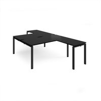 Click to view product details and reviews for Adapt Back To Back Desks 1600mm X 1600mm With 800mm Return Desks Black Frame Black Top. Click to view product details and reviews for Adapt Back To Back Desks 1600mm X 1600mm With 800mm Return Desks Black Frame Black Top.