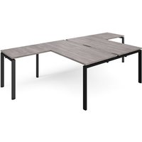 Click to view product details and reviews for Adapt Back To Back Desks 1600mm X 1600mm With 800mm Return Desks Black Frame Grey Oak Top. Click to view product details and reviews for Adapt Back To Back Desks 1600mm X 1600mm With 800mm Return Desks Black Frame Grey Oak Top.