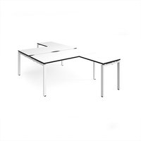 Click to view product details and reviews for Adapt Back To Back Desks 1600mm X 1600mm With 800mm Return Desks White Frame White Top Black Edge. Click to view product details and reviews for Adapt Back To Back Desks 1600mm X 1600mm With 800mm Return Desks White Frame White Top Black Edge.