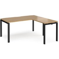 Click to view product details and reviews for Bench Desk Add On Return Desk 1600mm Oak Tops With Black Frames Adapt. Click to view product details and reviews for Bench Desk Add On Return Desk 1600mm Oak Tops With Black Frames Adapt.