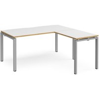 Click to view product details and reviews for Bench Desk Add On Return Desk 1600mm White Oak Tops With Silver Frames Adapt. Click to view product details and reviews for Bench Desk Add On Return Desk 1600mm White Oak Tops With Silver Frames Adapt.
