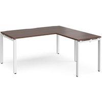 Click to view product details and reviews for Bench Desk Add On Return Desk 1600mm Walnut Tops With White Frames Adapt. Click to view product details and reviews for Bench Desk Add On Return Desk 1600mm Walnut Tops With White Frames Adapt.