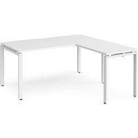 Click to view product details and reviews for Bench Desk Add On Return Desk 1600mm White Tops With White Frames Adapt. Click to view product details and reviews for Bench Desk Add On Return Desk 1600mm White Tops With White Frames Adapt.