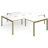 Click to view product details and reviews for Adapt Back To Back 4 Desk Cluster 2800mm X 1600mm With 800mm Return Desks Green Frame White Top Oak Edge. Click to view product details and reviews for Adapt Back To Back 4 Desk Cluster 2800mm X 1600mm With 800mm Return Desks Green Frame White Top Oak Edge.