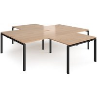 Click to view product details and reviews for Bench Desk 4 Person With Return Desks 2800mm Beech Tops With Black Frames Adapt. Click to view product details and reviews for Bench Desk 4 Person With Return Desks 2800mm Beech Tops With Black Frames Adapt.