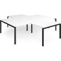 Click to view product details and reviews for Bench Desk 4 Person With Return Desks 2800mm White Tops With Black Frames Adapt. Click to view product details and reviews for Bench Desk 4 Person With Return Desks 2800mm White Tops With Black Frames Adapt.