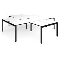 Click to view product details and reviews for Adapt Back To Back 4 Desk Cluster 2800mm X 1600mm With 800mm Return Desks Black Frame White Top Black Edge. Click to view product details and reviews for Adapt Back To Back 4 Desk Cluster 2800mm X 1600mm With 800mm Return Desks Black Frame White Top Black Edge.