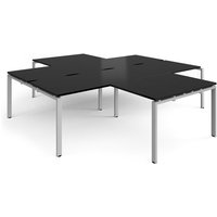 Click to view product details and reviews for Adapt Back To Back 4 Desk Cluster 2800mm X 1600mm With 800mm Return Desks Silver Frame Black Top. Click to view product details and reviews for Adapt Back To Back 4 Desk Cluster 2800mm X 1600mm With 800mm Return Desks Silver Frame Black Top.