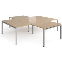 Click to view product details and reviews for Adapt Back To Back 4 Desk Cluster 2800mm X 1600mm With 800mm Return Desks Silver Frame Kendal Oak Top. Click to view product details and reviews for Adapt Back To Back 4 Desk Cluster 2800mm X 1600mm With 800mm Return Desks Silver Frame Kendal Oak Top.