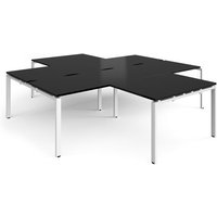 Click to view product details and reviews for Adapt Back To Back 4 Desk Cluster 2800mm X 1600mm With 800mm Return Desks White Frame Black Top. Click to view product details and reviews for Adapt Back To Back 4 Desk Cluster 2800mm X 1600mm With 800mm Return Desks White Frame Black Top.