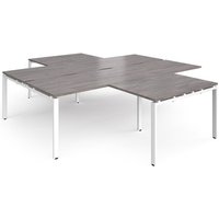 Click to view product details and reviews for Adapt Back To Back 4 Desk Cluster 2800mm X 1600mm With 800mm Return Desks White Frame Grey Oak Top. Click to view product details and reviews for Adapt Back To Back 4 Desk Cluster 2800mm X 1600mm With 800mm Return Desks White Frame Grey Oak Top.