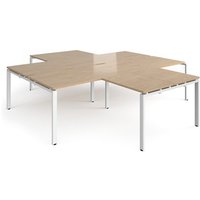 Click to view product details and reviews for Adapt Back To Back 4 Desk Cluster 2800mm X 1600mm With 800mm Return Desks White Frame Kendal Oak Top. Click to view product details and reviews for Adapt Back To Back 4 Desk Cluster 2800mm X 1600mm With 800mm Return Desks White Frame Kendal Oak Top.