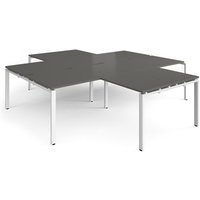 Click to view product details and reviews for Adapt Back To Back 4 Desk Cluster 2800mm X 1600mm With 800mm Return Desks White Frame Storm Grey Top. Click to view product details and reviews for Adapt Back To Back 4 Desk Cluster 2800mm X 1600mm With 800mm Return Desks White Frame Storm Grey Top.