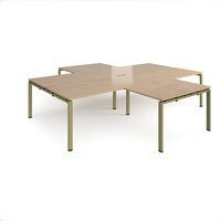 Click to view product details and reviews for Adapt Back To Back 4 Desk Cluster 3200mm X 1600mm With 800mm Return Desks Green Frame Kendal Oak Top. Click to view product details and reviews for Adapt Back To Back 4 Desk Cluster 3200mm X 1600mm With 800mm Return Desks Green Frame Kendal Oak Top.