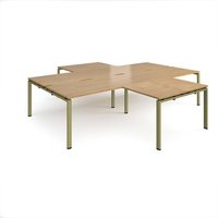 Click to view product details and reviews for Adapt Back To Back 4 Desk Cluster 3200mm X 1600mm With 800mm Return Desks Green Frame Oak Top. Click to view product details and reviews for Adapt Back To Back 4 Desk Cluster 3200mm X 1600mm With 800mm Return Desks Green Frame Oak Top.