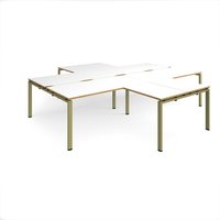 Click to view product details and reviews for Adapt Back To Back 4 Desk Cluster 3200mm X 1600mm With 800mm Return Desks Green Frame White Top Oak Edge. Click to view product details and reviews for Adapt Back To Back 4 Desk Cluster 3200mm X 1600mm With 800mm Return Desks Green Frame White Top Oak Edge.