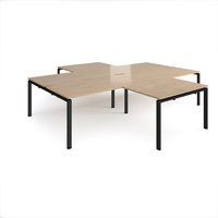 Click to view product details and reviews for Adapt Back To Back 4 Desk Cluster 3200mm X 1600mm With 800mm Return Desks Black Frame Kendal Oak Top. Click to view product details and reviews for Adapt Back To Back 4 Desk Cluster 3200mm X 1600mm With 800mm Return Desks Black Frame Kendal Oak Top.