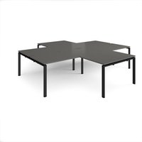 Click to view product details and reviews for Adapt Back To Back 4 Desk Cluster 3200mm X 1600mm With 800mm Return Desks Black Frame Storm Grey Top. Click to view product details and reviews for Adapt Back To Back 4 Desk Cluster 3200mm X 1600mm With 800mm Return Desks Black Frame Storm Grey Top.