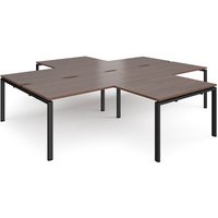 Click to view product details and reviews for Bench Desk 4 Person With Return Desks 3200mm Walnut Tops With Black Frames Adapt. Click to view product details and reviews for Bench Desk 4 Person With Return Desks 3200mm Walnut Tops With Black Frames Adapt.