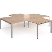 Click to view product details and reviews for Bench Desk 4 Person With Return Desks 3200mm Beech Tops With Silver Frames Adapt. Click to view product details and reviews for Bench Desk 4 Person With Return Desks 3200mm Beech Tops With Silver Frames Adapt.