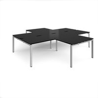 Click to view product details and reviews for Adapt Back To Back 4 Desk Cluster 3200mm X 1600mm With 800mm Return Desks Silver Frame Black Top. Click to view product details and reviews for Adapt Back To Back 4 Desk Cluster 3200mm X 1600mm With 800mm Return Desks Silver Frame Black Top.