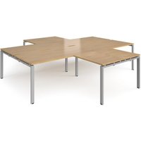 Click to view product details and reviews for Bench Desk 4 Person With Return Desks 3200mm Oak Tops With Silver Frames Adapt. Click to view product details and reviews for Bench Desk 4 Person With Return Desks 3200mm Oak Tops With Silver Frames Adapt.