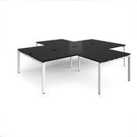 Click to view product details and reviews for Adapt Back To Back 4 Desk Cluster 3200mm X 1600mm With 800mm Return Desks White Frame Black Top. Click to view product details and reviews for Adapt Back To Back 4 Desk Cluster 3200mm X 1600mm With 800mm Return Desks White Frame Black Top.