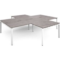 Click to view product details and reviews for Adapt Back To Back 4 Desk Cluster 3200mm X 1600mm With 800mm Return Desks White Frame Grey Oak Top. Click to view product details and reviews for Adapt Back To Back 4 Desk Cluster 3200mm X 1600mm With 800mm Return Desks White Frame Grey Oak Top.
