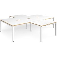Click to view product details and reviews for Bench Desk 4 Person With Return Desks 3200mm White Oak Tops With White Frames Adapt. Click to view product details and reviews for Bench Desk 4 Person With Return Desks 3200mm White Oak Tops With White Frames Adapt.