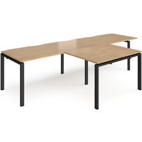 Click to view product details and reviews for Bench Desk 2 Person With Return Desks 3200mm Oak Tops With Black Frames Adapt. Click to view product details and reviews for Bench Desk 2 Person With Return Desks 3200mm Oak Tops With Black Frames Adapt.