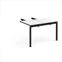 Click to view product details and reviews for Adapt Add On Unit Double Return Desk 800mm X 1200mm Black Frame White Top Black Edge. Click to view product details and reviews for Adapt Add On Unit Double Return Desk 800mm X 1200mm Black Frame White Top Black Edge.