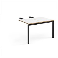Click to view product details and reviews for Adapt Add On Unit Double Return Desk 800mm X 1200mm Black Frame White Top With Oak Edge. Click to view product details and reviews for Adapt Add On Unit Double Return Desk 800mm X 1200mm Black Frame White Top With Oak Edge.