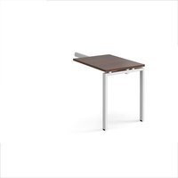 Click to view product details and reviews for Adapt Add On Unit Single Return Desk 800mm X 600mm White Frame Walnut Top. Click to view product details and reviews for Adapt Add On Unit Single Return Desk 800mm X 600mm White Frame Walnut Top.