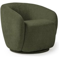 Grace single swivel club chair in olive green Grace single swivel club chair in olive green