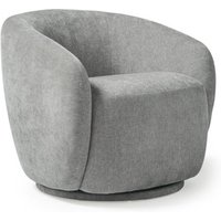 Grace single swivel club chair in warm grey Grace single swivel club chair in warm grey