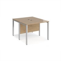 Click to view product details and reviews for Maestro 25 Back To Back Straight Desks 1000mm X 1200mm Silver Bench Leg Frame Kendal Oak Top. Click to view product details and reviews for Maestro 25 Back To Back Straight Desks 1000mm X 1200mm Silver Bench Leg Frame Kendal Oak Top.