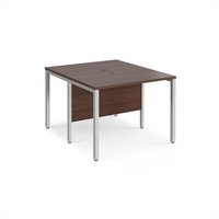 Click to view product details and reviews for Office Desk 2 Person Rectangular Desk 1000mm Walnut Tops With Silver Frames 1200mm Depth Maestro 25. Click to view product details and reviews for Office Desk 2 Person Rectangular Desk 1000mm Walnut Tops With Silver Frames 1200mm Depth Maestro 25.