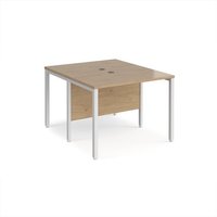 Click to view product details and reviews for Maestro 25 Back To Back Straight Desks 1000mm X 1200mm White Bench Leg Frame Kendal Oak Top. Click to view product details and reviews for Maestro 25 Back To Back Straight Desks 1000mm X 1200mm White Bench Leg Frame Kendal Oak Top.