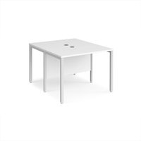Click to view product details and reviews for Office Desk 2 Person Rectangular Desk 1000mm White Tops With White Frames 1200mm Depth Maestro 25. Click to view product details and reviews for Office Desk 2 Person Rectangular Desk 1000mm White Tops With White Frames 1200mm Depth Maestro 25.