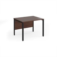 Click to view product details and reviews for Office Desk 1000mm Rectangular Desk With Bench Leg Walnut Tops With Black Frames 800mm Depth Maestro 25. Click to view product details and reviews for Office Desk 1000mm Rectangular Desk With Bench Leg Walnut Tops With Black Frames 800mm Depth Maestro 25.