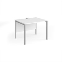 Click to view product details and reviews for Office Desk 1000mm Rectangular Desk With Bench Leg White Tops With Silver Frames 800mm Depth Maestro 25. Click to view product details and reviews for Office Desk 1000mm Rectangular Desk With Bench Leg White Tops With Silver Frames 800mm Depth Maestro 25.