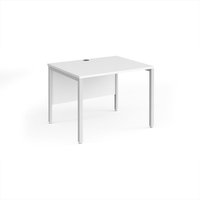 Click to view product details and reviews for Office Desk 1000mm Rectangular Desk With Bench Leg White Tops With White Frames 800mm Depth Maestro 25. Click to view product details and reviews for Office Desk 1000mm Rectangular Desk With Bench Leg White Tops With White Frames 800mm Depth Maestro 25.
