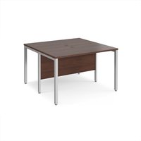 Click to view product details and reviews for Office Desk 2 Person Rectangular Desk 1200mm Walnut Tops With Silver Frames 1200mm Depth Maestro 25. Click to view product details and reviews for Office Desk 2 Person Rectangular Desk 1200mm Walnut Tops With Silver Frames 1200mm Depth Maestro 25.