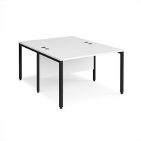 Click to view product details and reviews for Office Desk 2 Person Rectangular Desk 1200mm White Tops With Black Frames 1600mm Depth Maestro 25. Click to view product details and reviews for Office Desk 2 Person Rectangular Desk 1200mm White Tops With Black Frames 1600mm Depth Maestro 25.