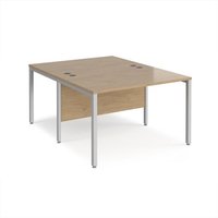 Click to view product details and reviews for Maestro 25 Back To Back Straight Desks 1200mm X 1600mm Silver Bench Leg Frame Kendal Oak Top. Click to view product details and reviews for Maestro 25 Back To Back Straight Desks 1200mm X 1600mm Silver Bench Leg Frame Kendal Oak Top.
