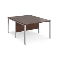 Click to view product details and reviews for Office Desk 2 Person Rectangular Desk 1200mm Walnut Tops With Silver Frames 1600mm Depth Maestro 25. Click to view product details and reviews for Office Desk 2 Person Rectangular Desk 1200mm Walnut Tops With Silver Frames 1600mm Depth Maestro 25.