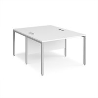 Click to view product details and reviews for Office Desk 2 Person Rectangular Desk 1200mm White Tops With Silver Frames 1600mm Depth Maestro 25. Click to view product details and reviews for Office Desk 2 Person Rectangular Desk 1200mm White Tops With Silver Frames 1600mm Depth Maestro 25.